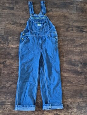 Liberty Classic Blue Denim Overalls for Men - Adjustable Straps 32/30